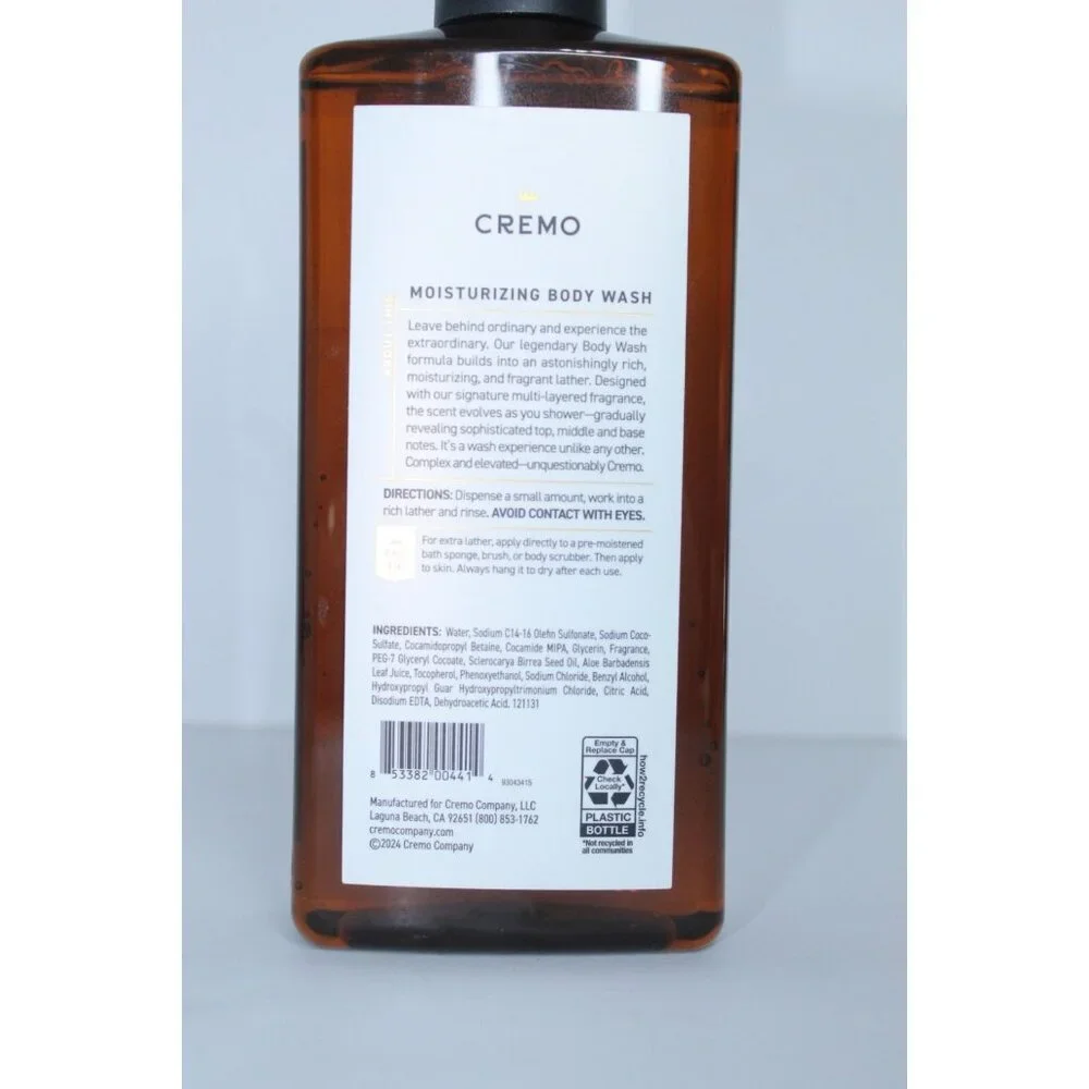 Cremo Body Wash - Silver Water & Birch - 16 fl oz‎ (473 ml) New